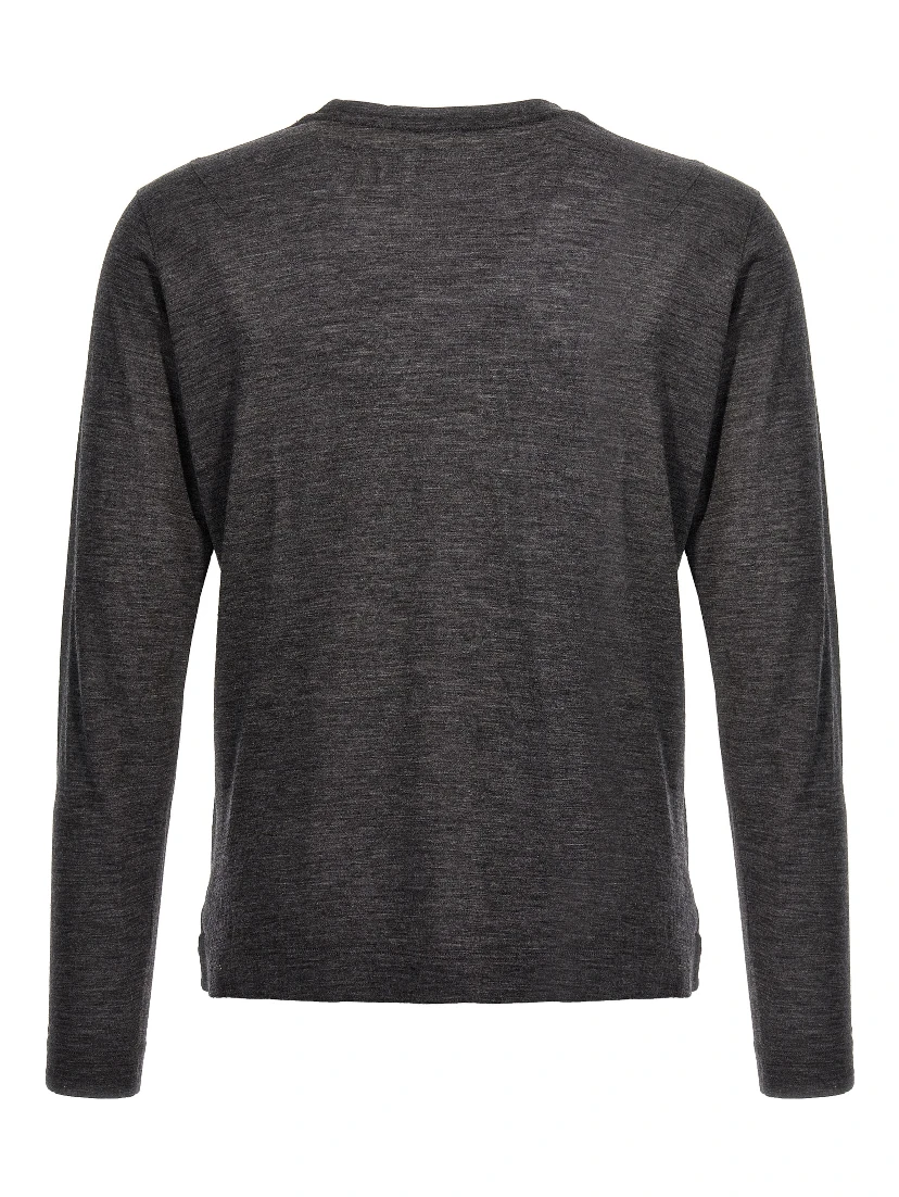Gray Virgin Wool Cardigan