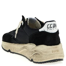 Bicolor Polyester Athletic Sneakers