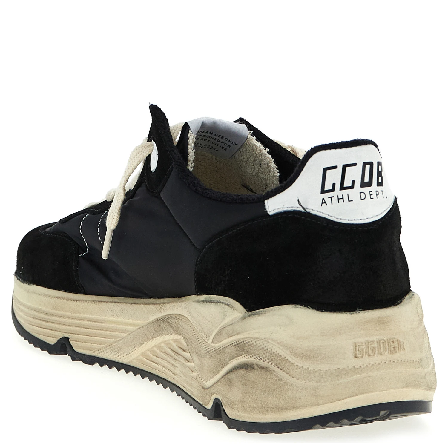 Bicolor Polyester Athletic Sneakers