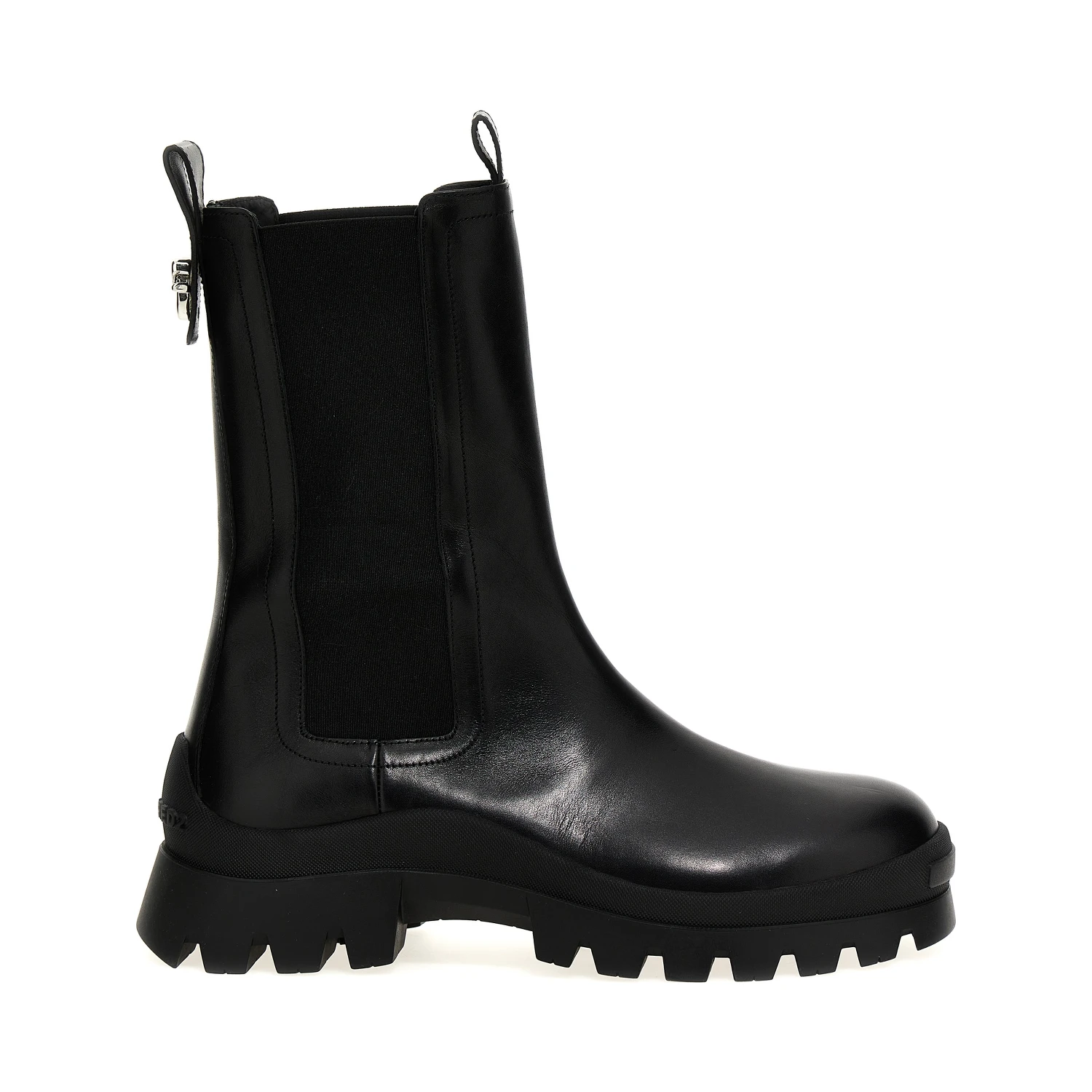 Black Calfskin Ankle Boots