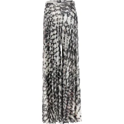 Multicolor Polyester Long Skirt