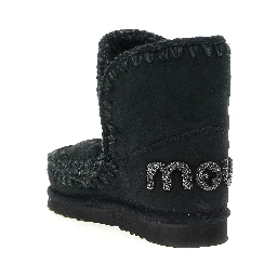 Black Lambskin Ankle Boots