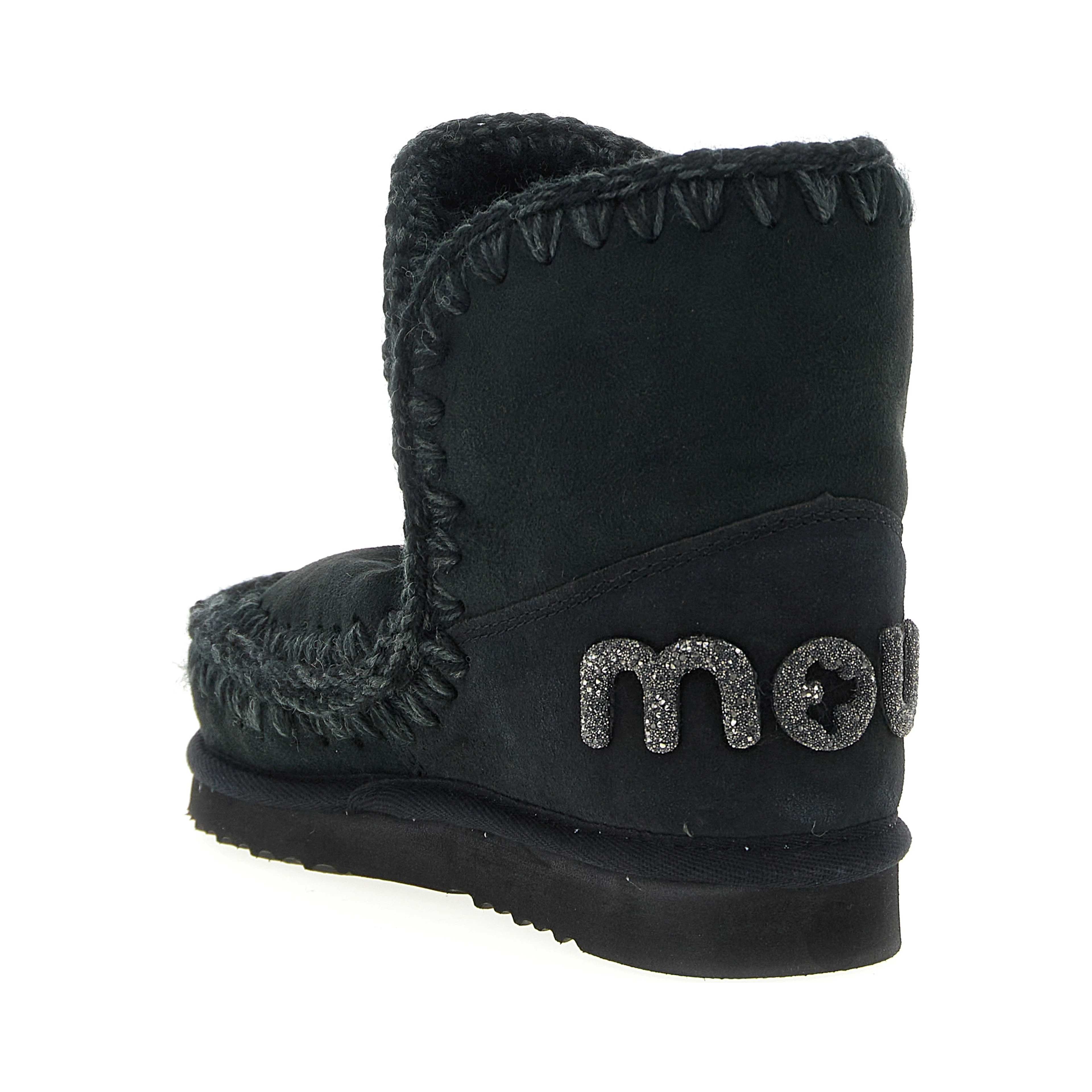 Black Lambskin Ankle Boots