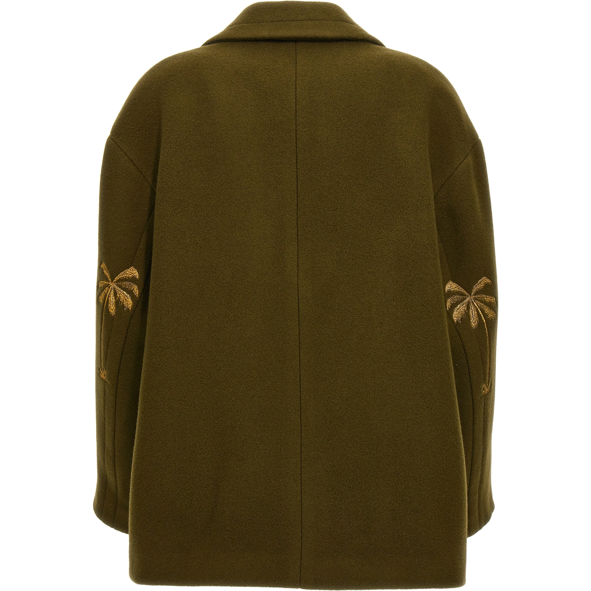 Bicolor Virgin Wool Coat