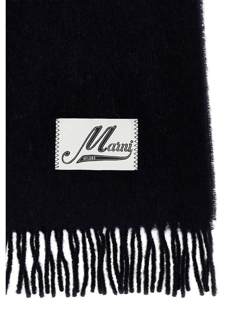 Blue Wool Scarf