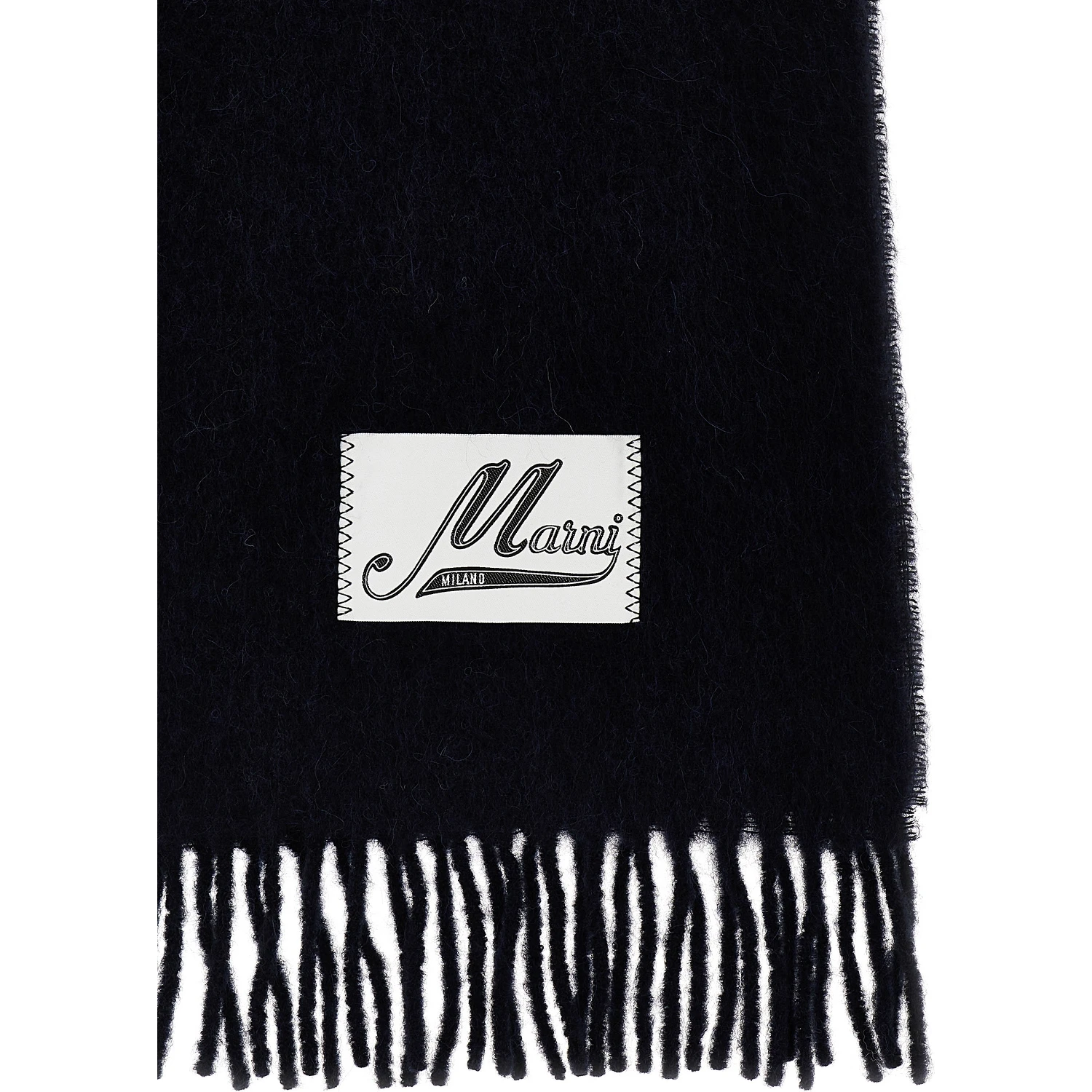 Blue Wool Scarf