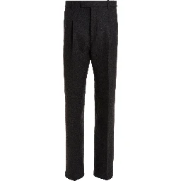 Gray Wool Dress Pants