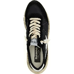 Bicolor Polyester Athletic Sneakers