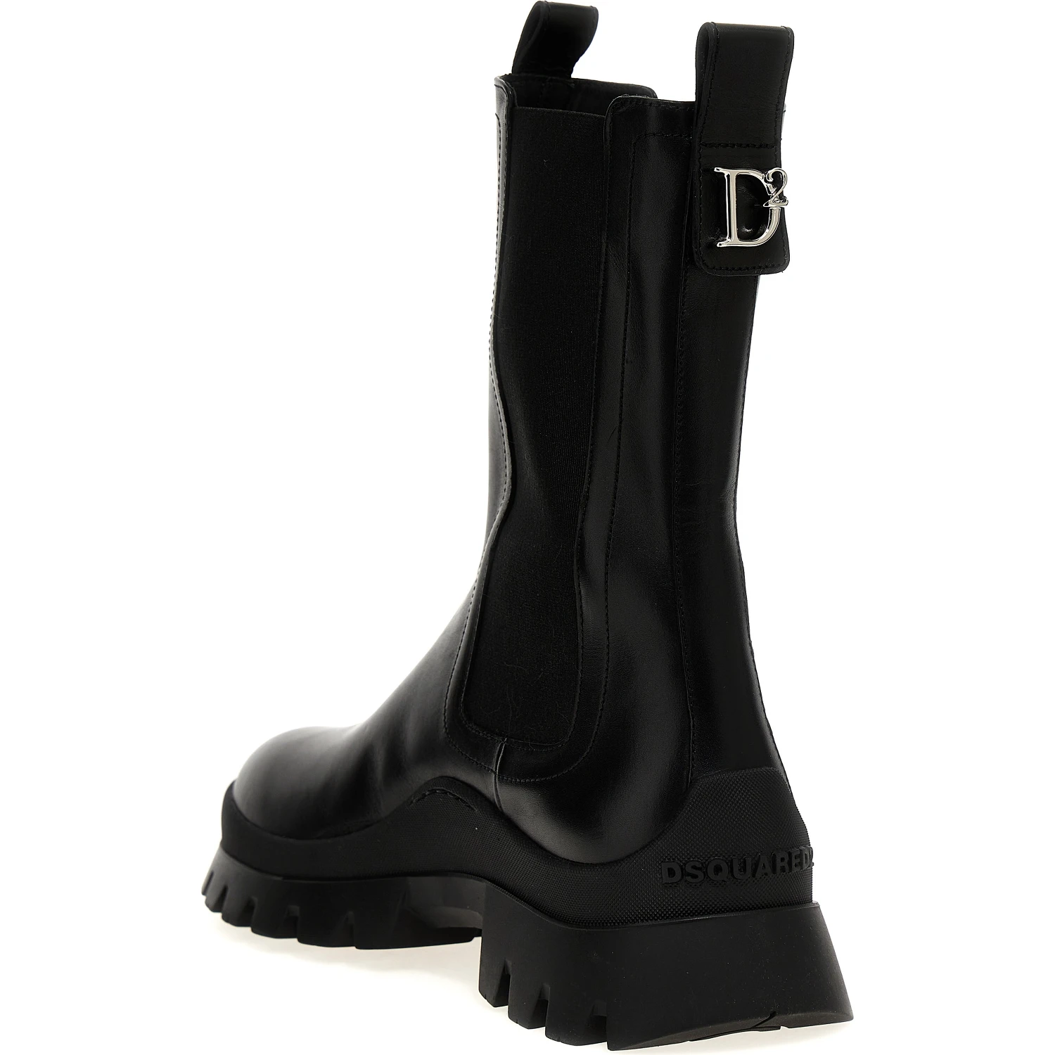 Black Calfskin Ankle Boots