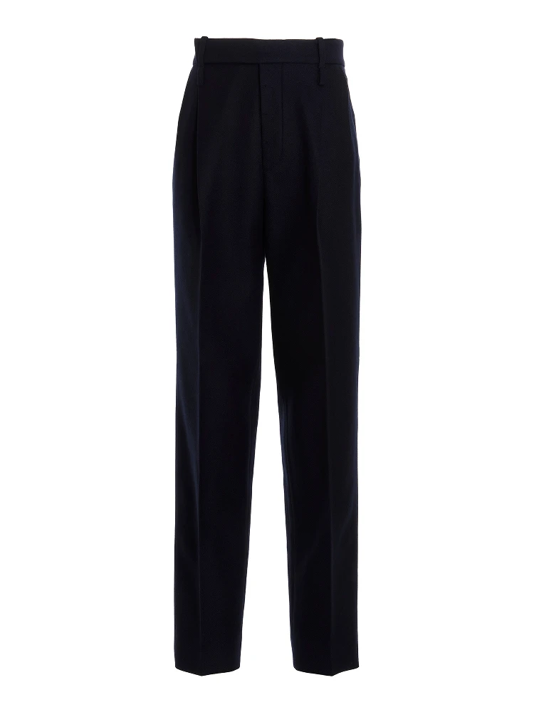 Blue Cashmere Casual Pants