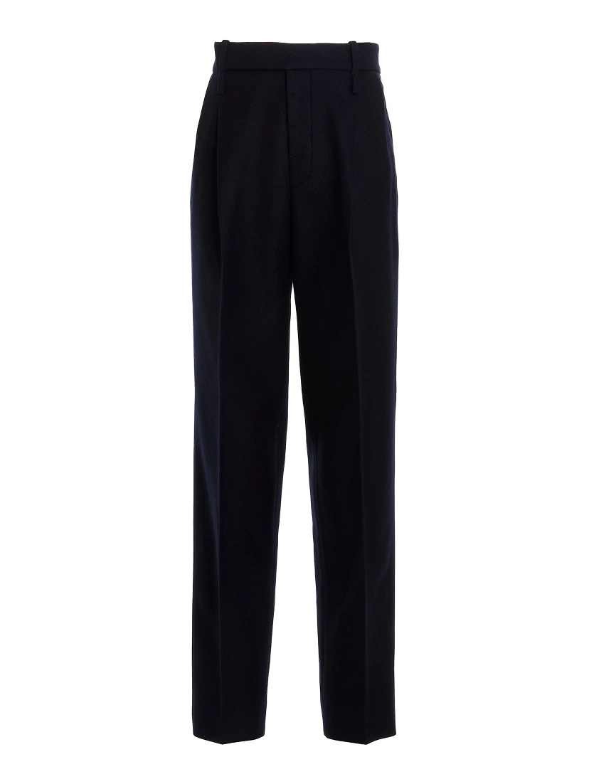 Blue Cashmere Casual Pants