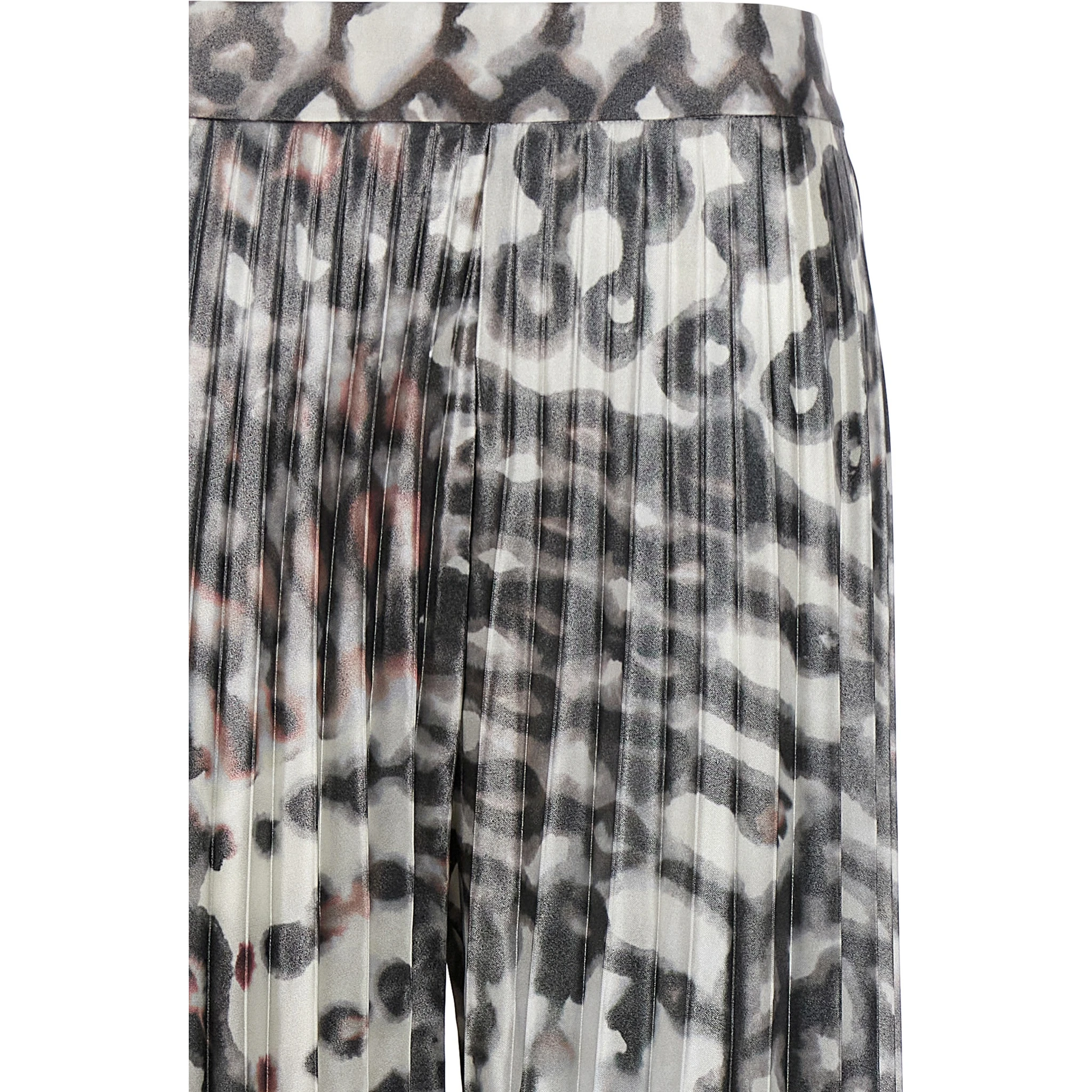 Multicolor Polyester Long Skirt