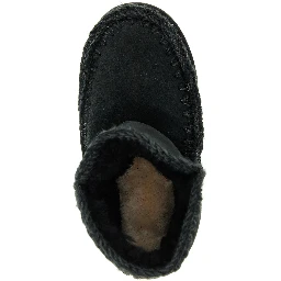 Black Lambskin Ankle Boots