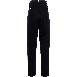 Blue Cashmere Casual Pants