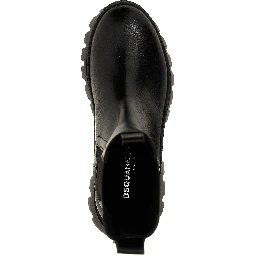 Black Calfskin Ankle Boots