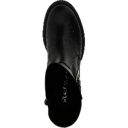 Black Calfskin Ankle Boots