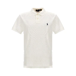 White Cotton Polo Shirt
