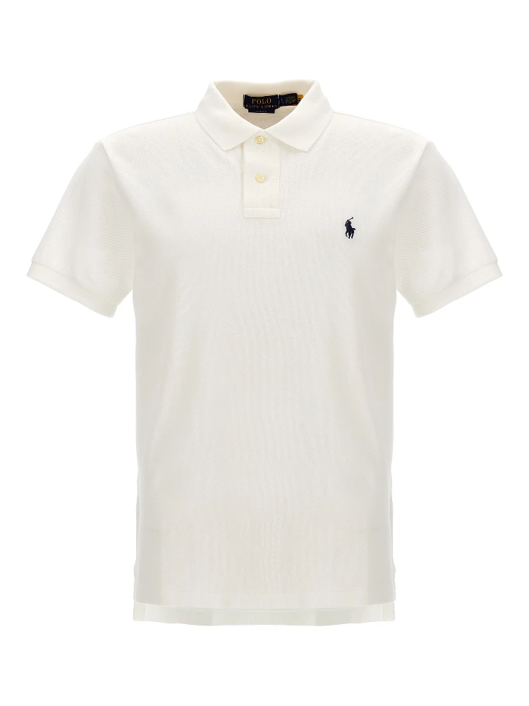 White Cotton Polo Shirt