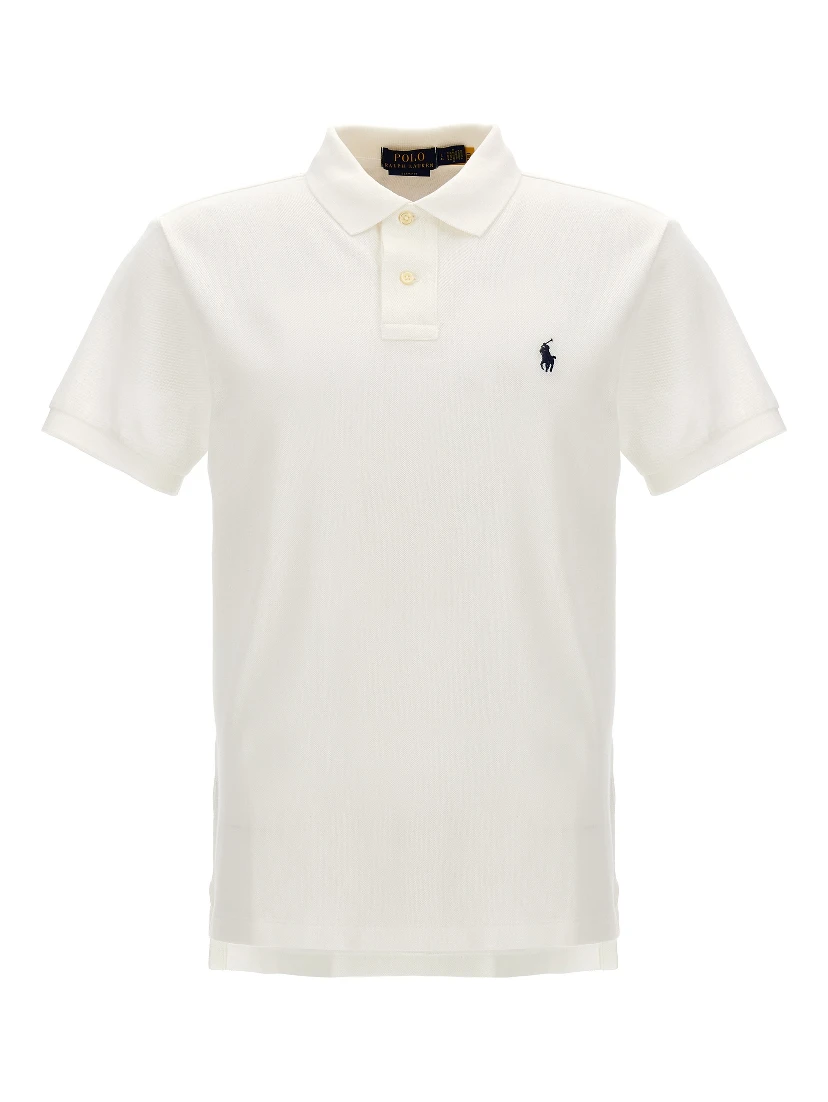 White Cotton Polo Shirt