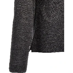 Gray Virgin Wool Cardigan