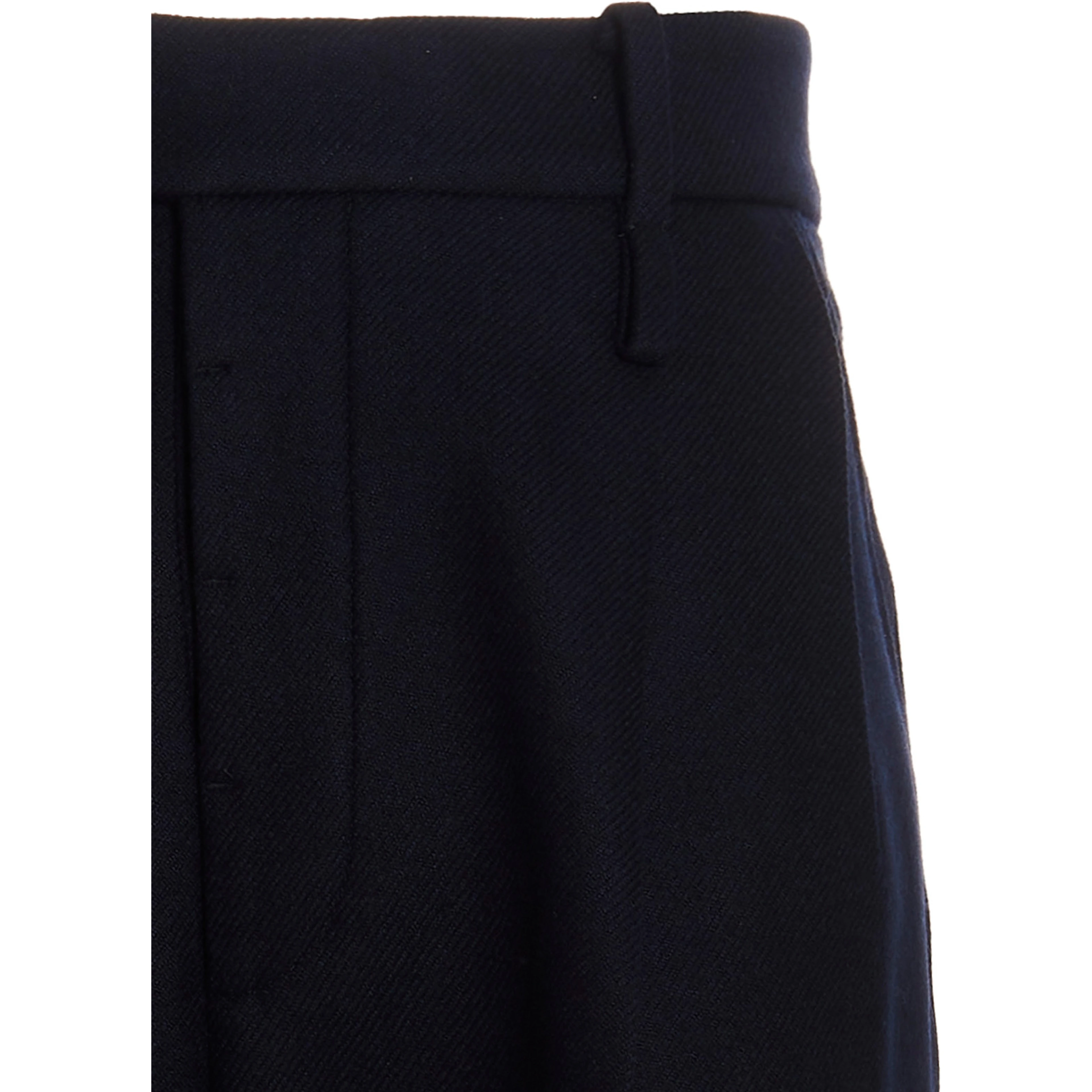 Blue Cashmere Casual Pants