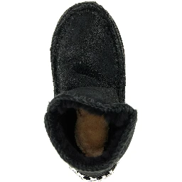 Black Lamb Leather Ankle Boots