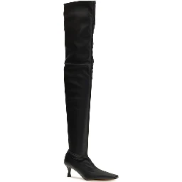 Black Polyurethane Over The Knee