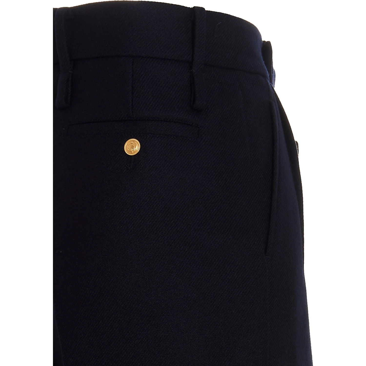 Blue Cashmere Casual Pants