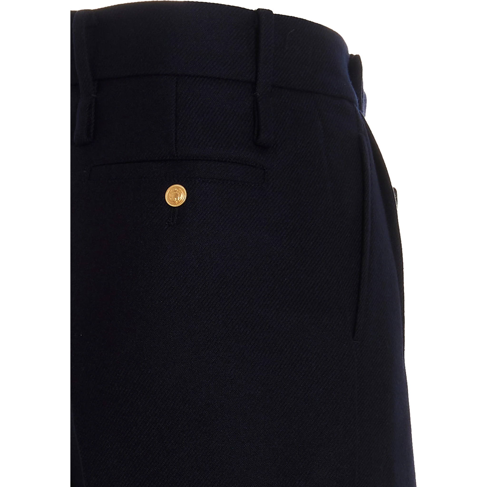 Blue Cashmere Casual Pants