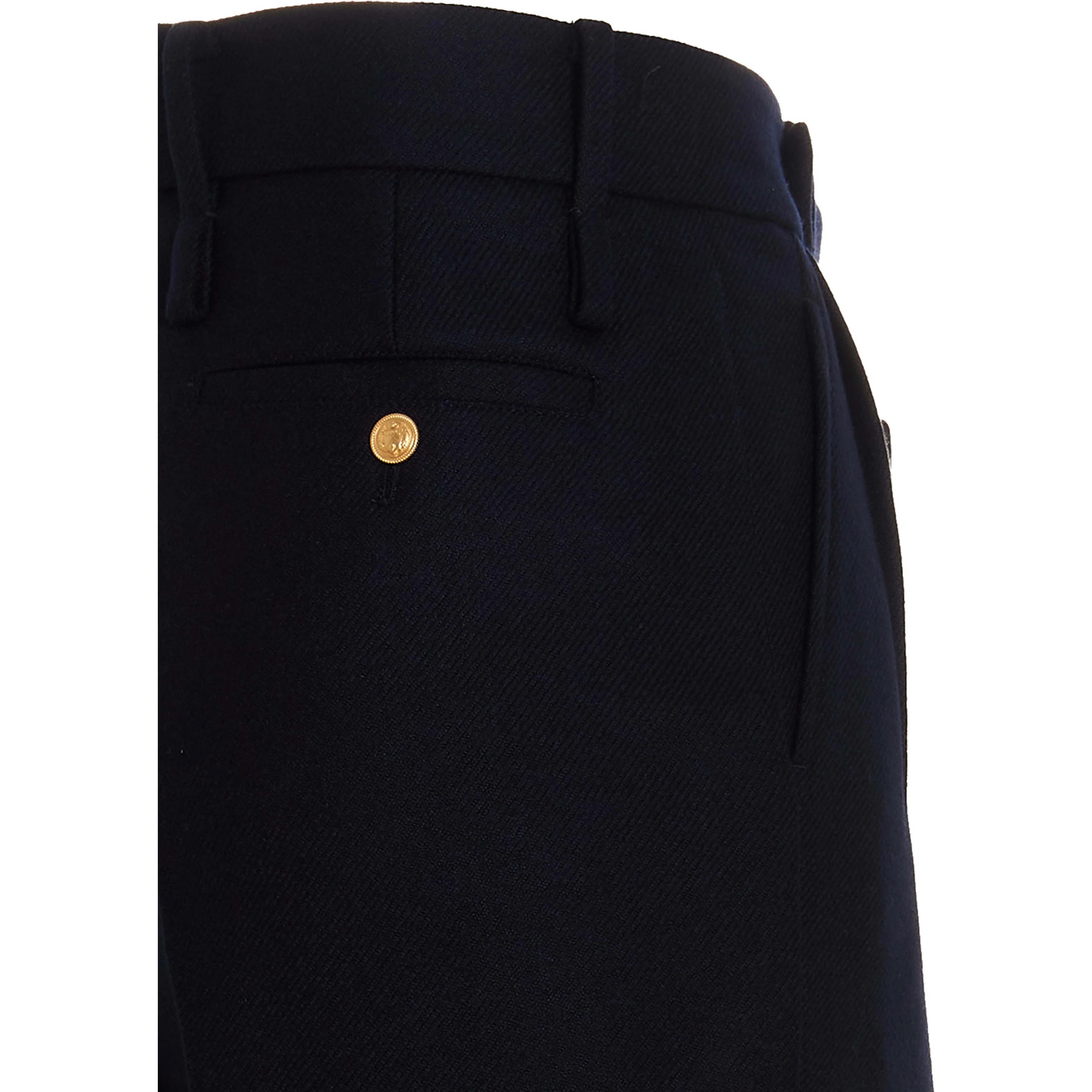 Blue Cashmere Casual Pants
