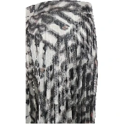 Multicolor Polyester Long Skirt