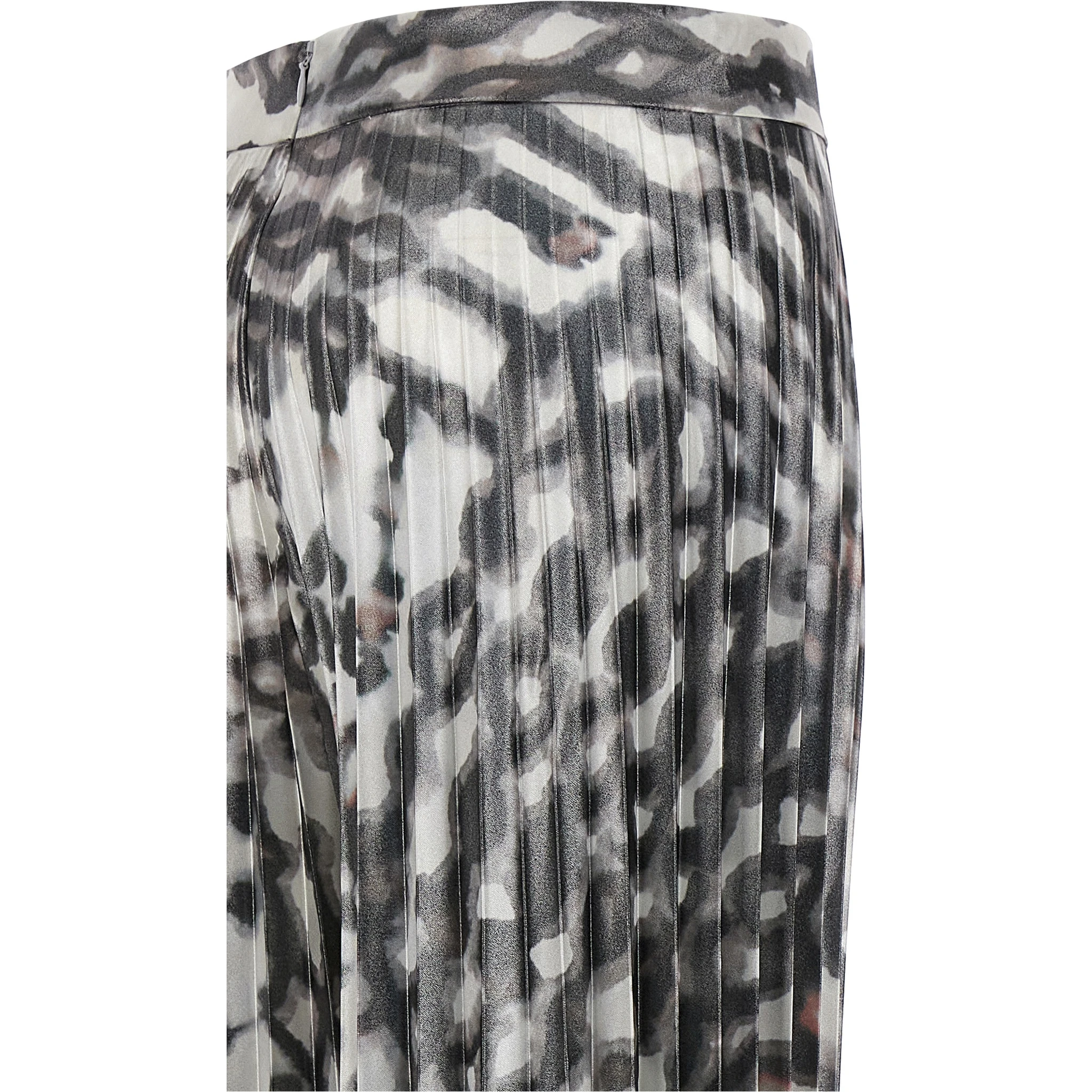 Multicolor Polyester Long Skirt