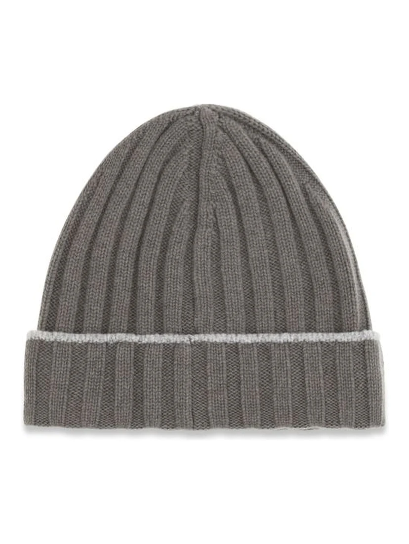 Bicolor Cashmere Beanie