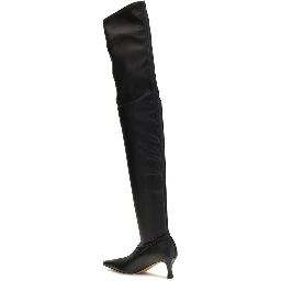 Black Polyurethane Over The Knee