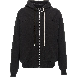 Black Cotton Hoodie
