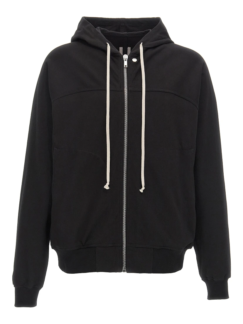 Black Cotton Hoodie