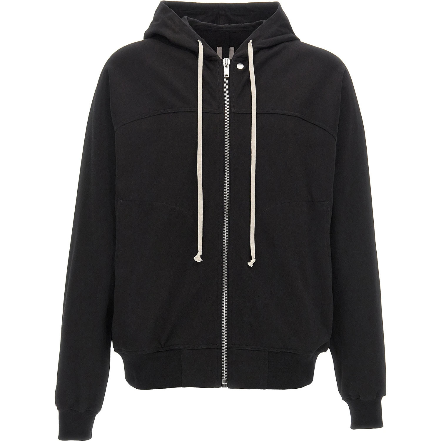 Black Cotton Hoodie