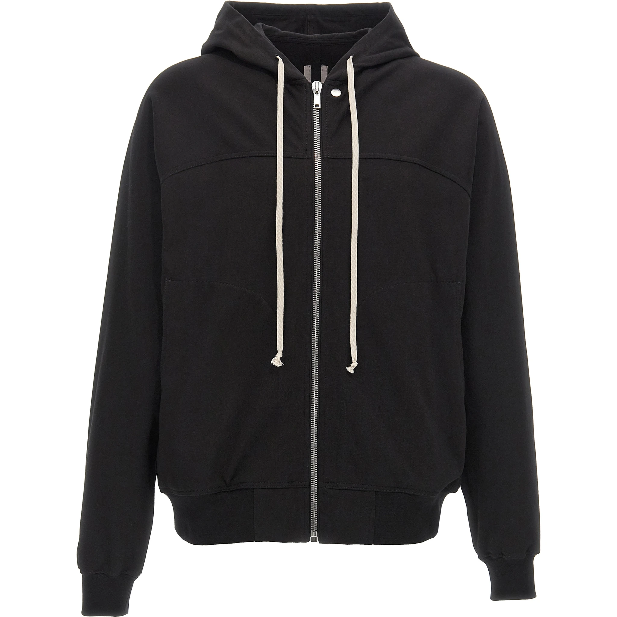 Black Cotton Hoodie
