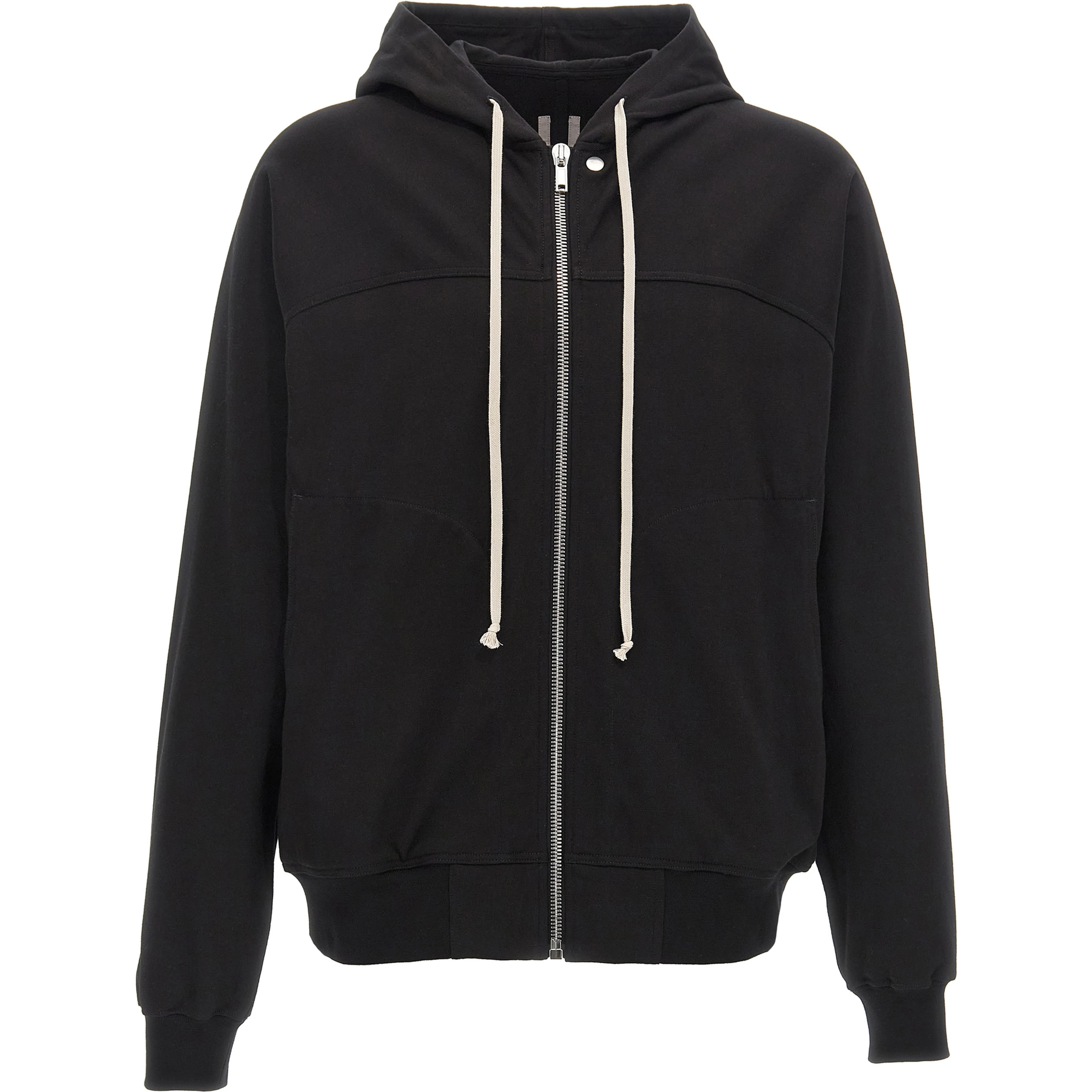 Black Cotton Hoodie
