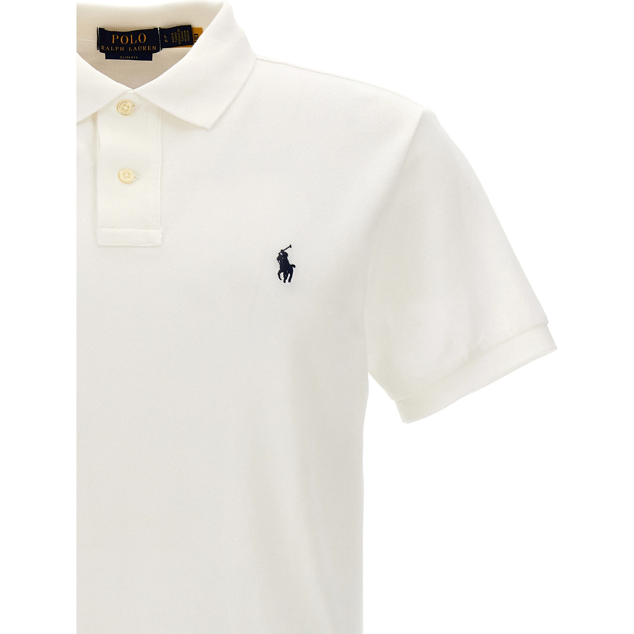 White Cotton Polo Shirt