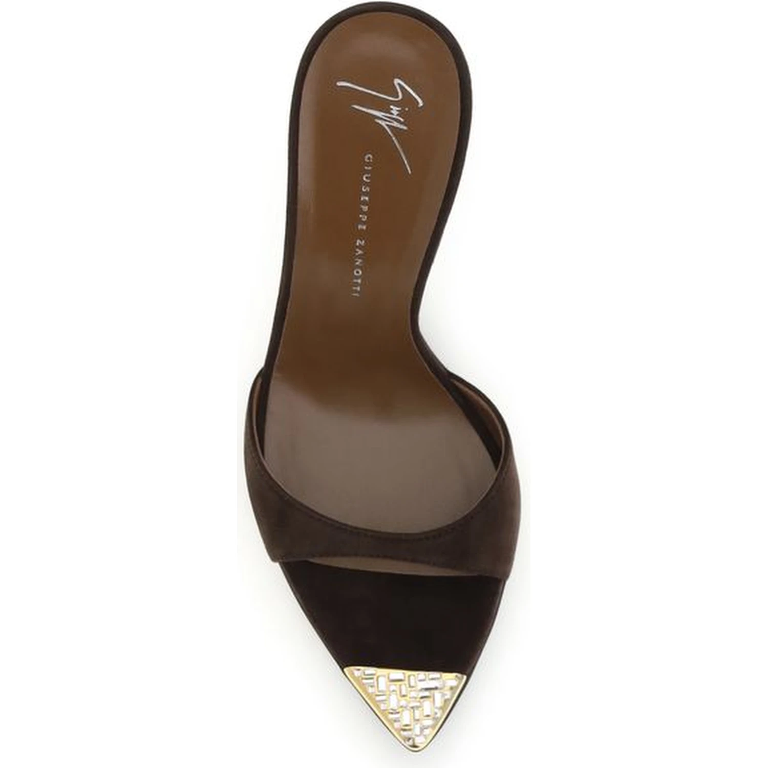 Brown Calf Leather Bos Taurus Stiletto Heel Sandals