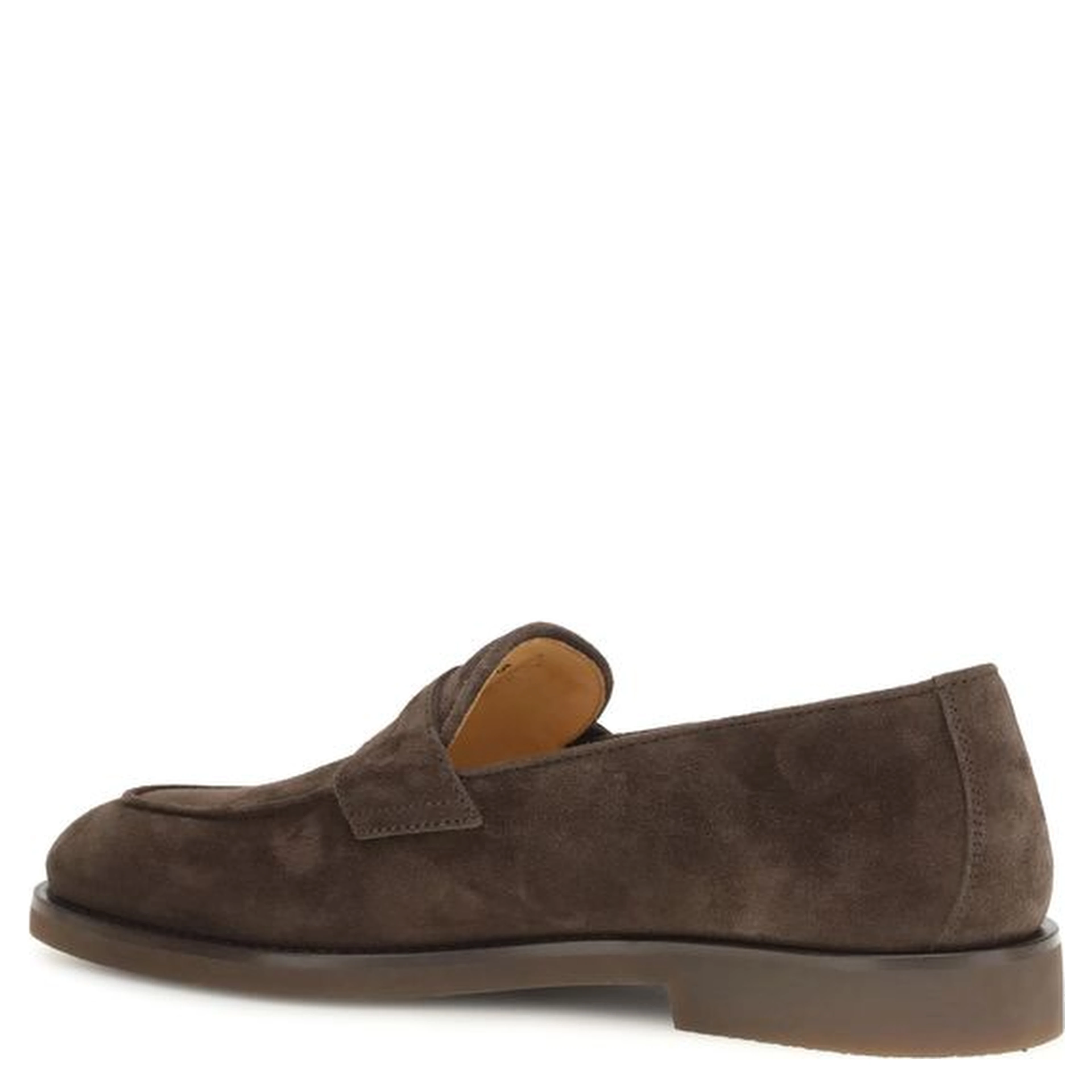 Brown Calf Leather Bos Taurus Slip-On Loafers