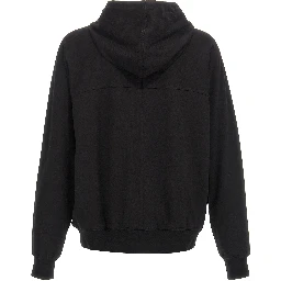 Black Cotton Hoodie