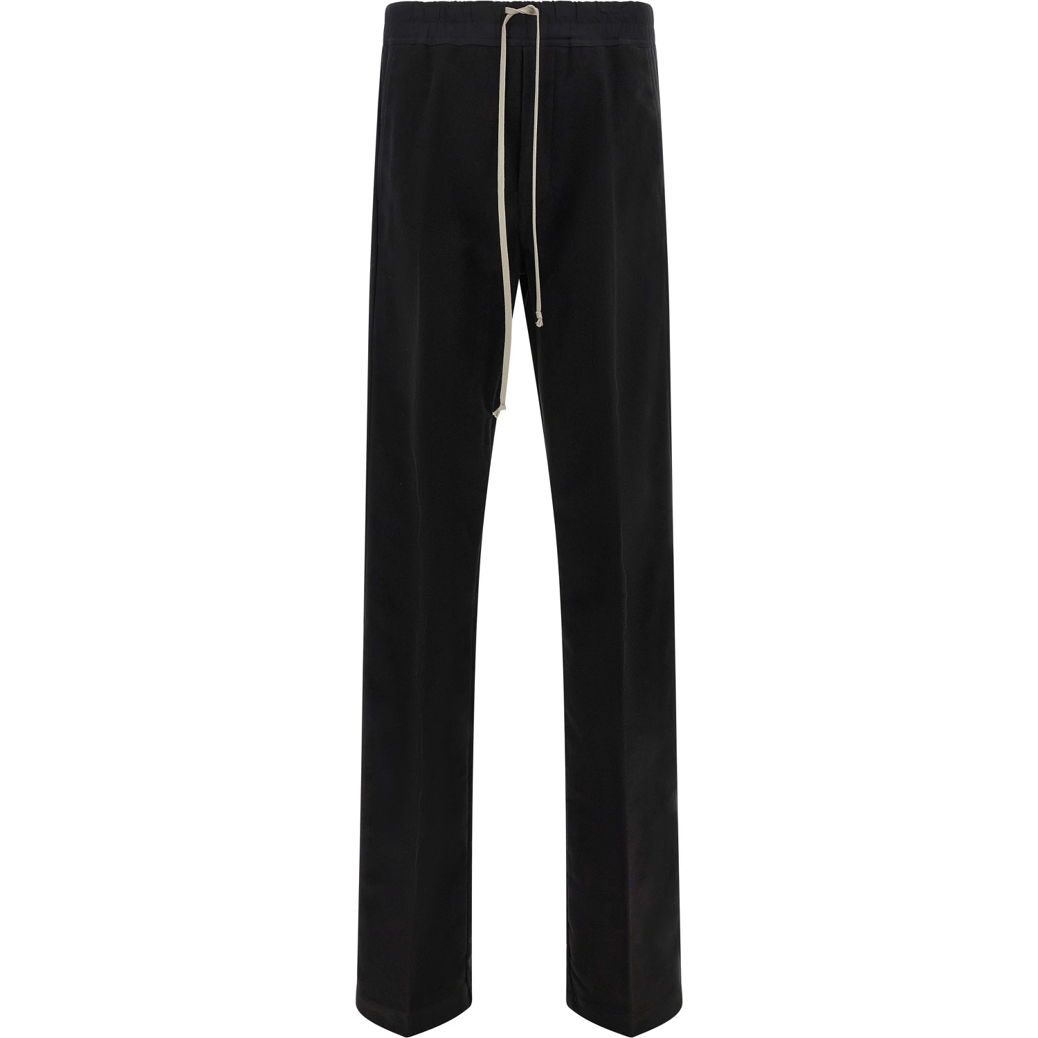 Black Cotton Casual Pants