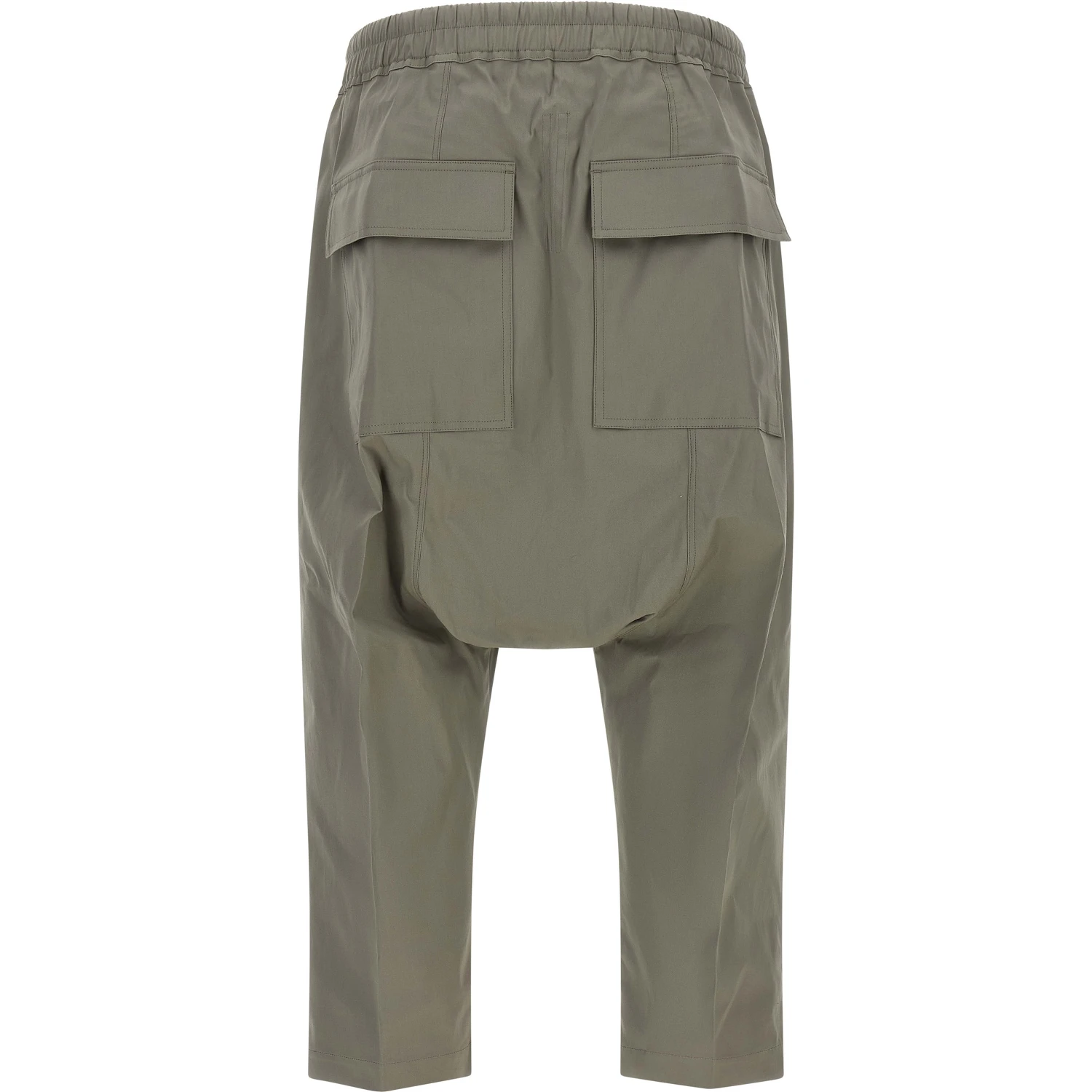 Gray Cotton Cropped Pants