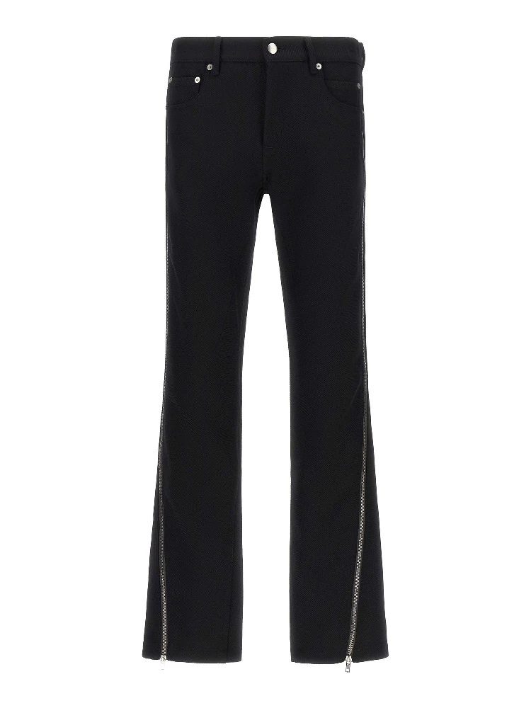 Black Virgin Wool Pants
