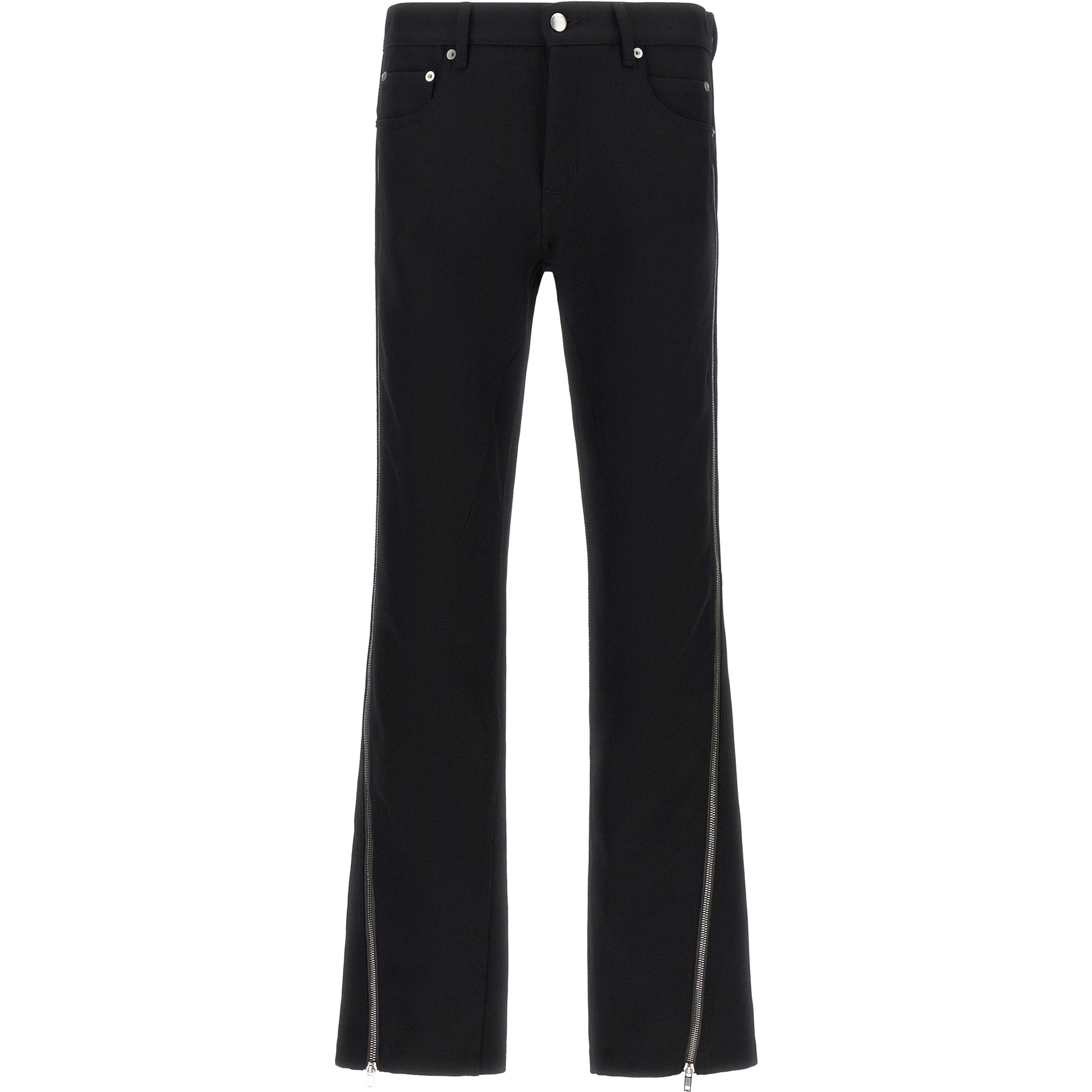 Black Virgin Wool Pants