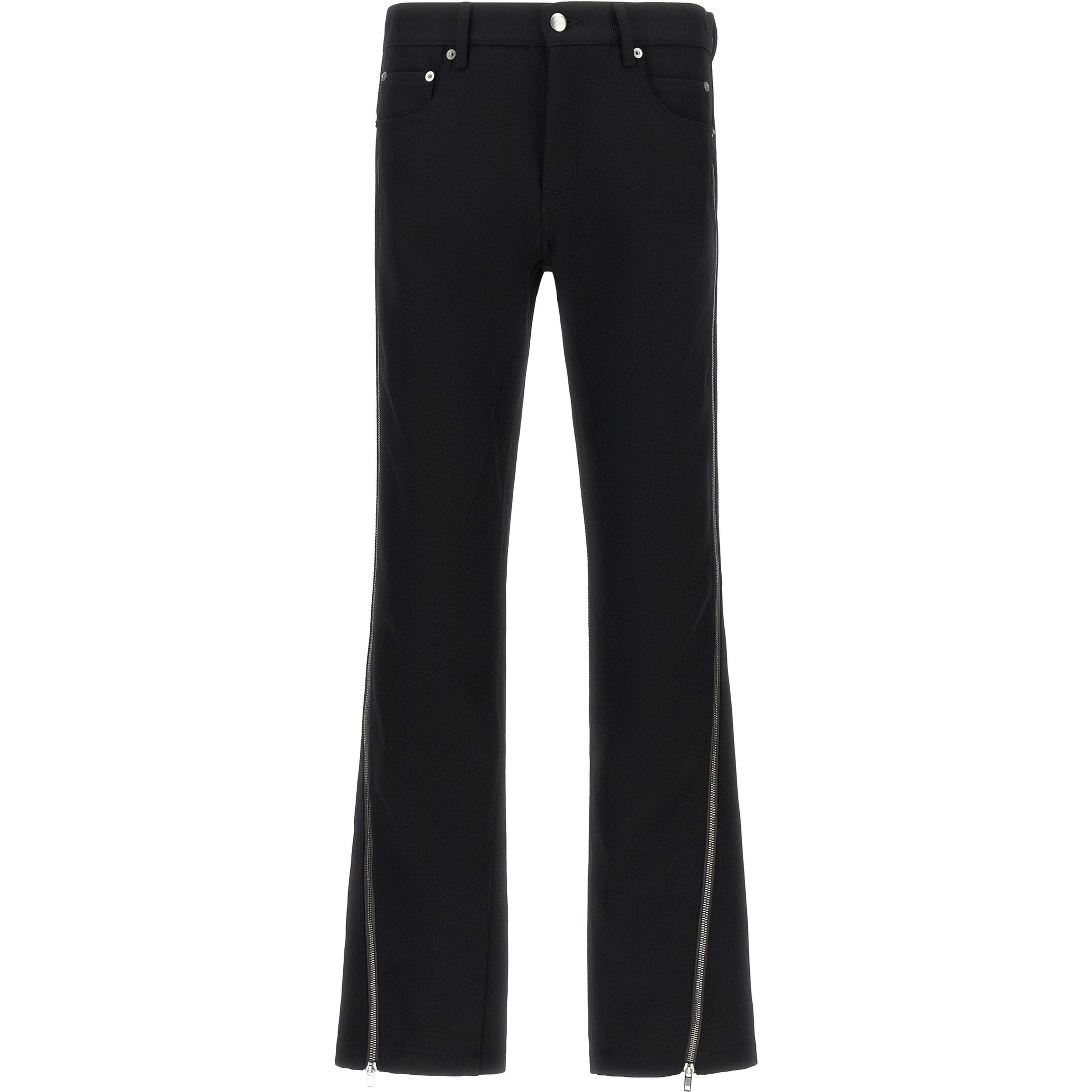 Black Virgin Wool Pants