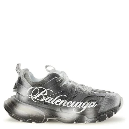 Gray Polyamide Athletic Sneakers