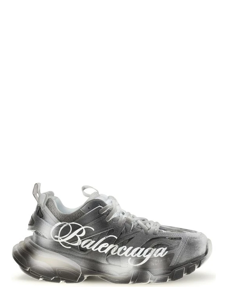 Gray Polyamide Athletic Sneakers